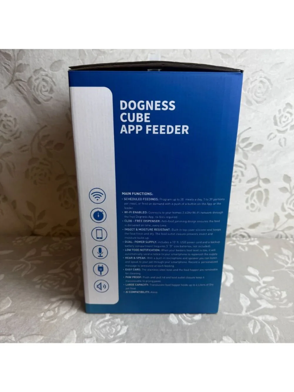 Dogness Cube App-Controlled Automatic Programmable Dog & Cat Feeder Green NEW